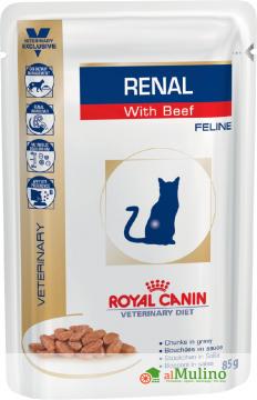 ROYAL CANIN - ROYAL CANIN CAT RENAL BEEF 12x85G ++++